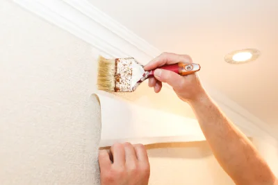 Pose de papier peint à Bonneuil-Matours — revêtements muraux et toiles de verre